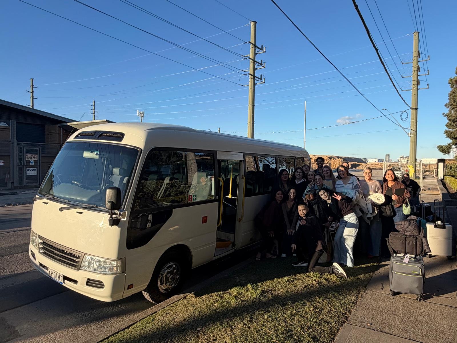 Guests celebrating on the SKS party bus